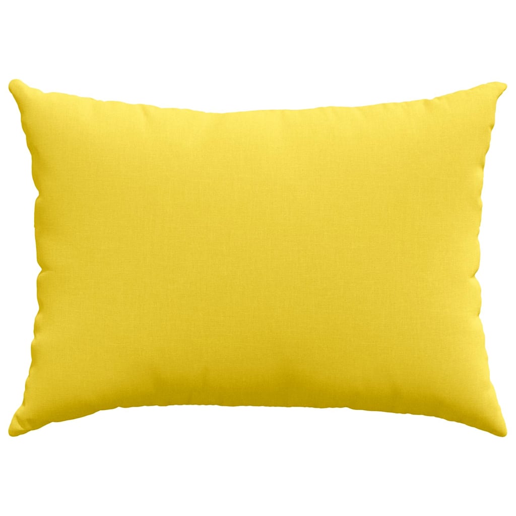 Sofa Pillows 2 pcs Light Yellow 70 x 50 cm Fabric